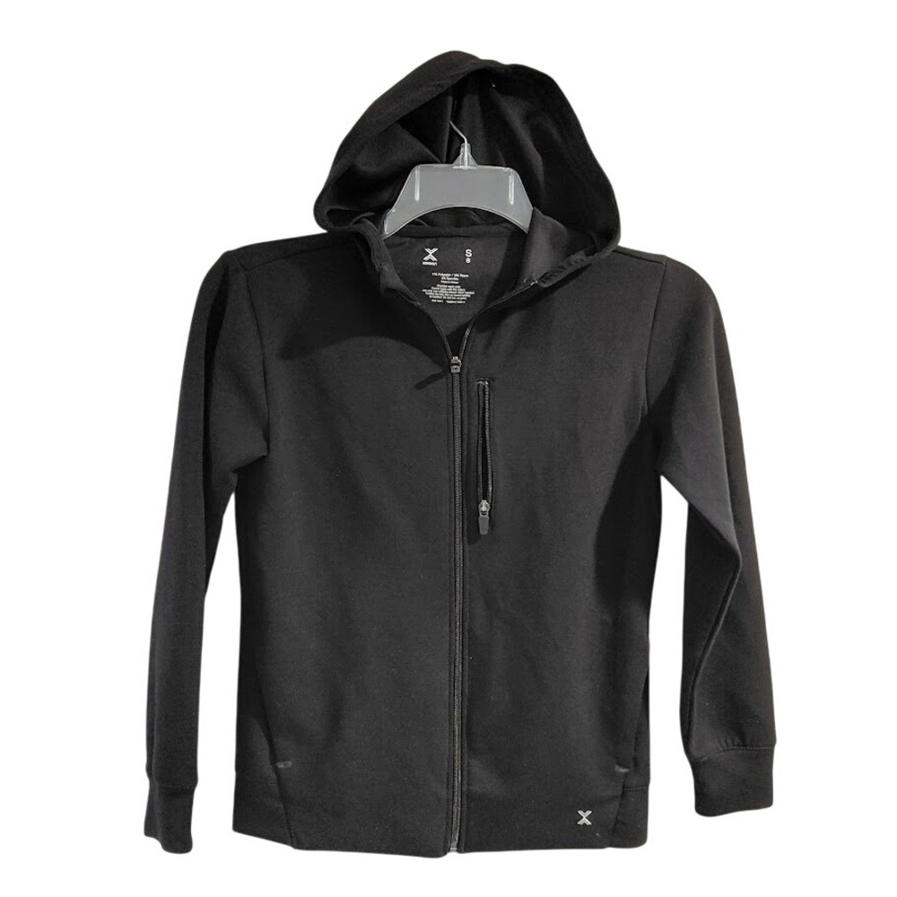 Xersion Black Zip Up Hoodie Athletic Performance Jacket Women's Size Small